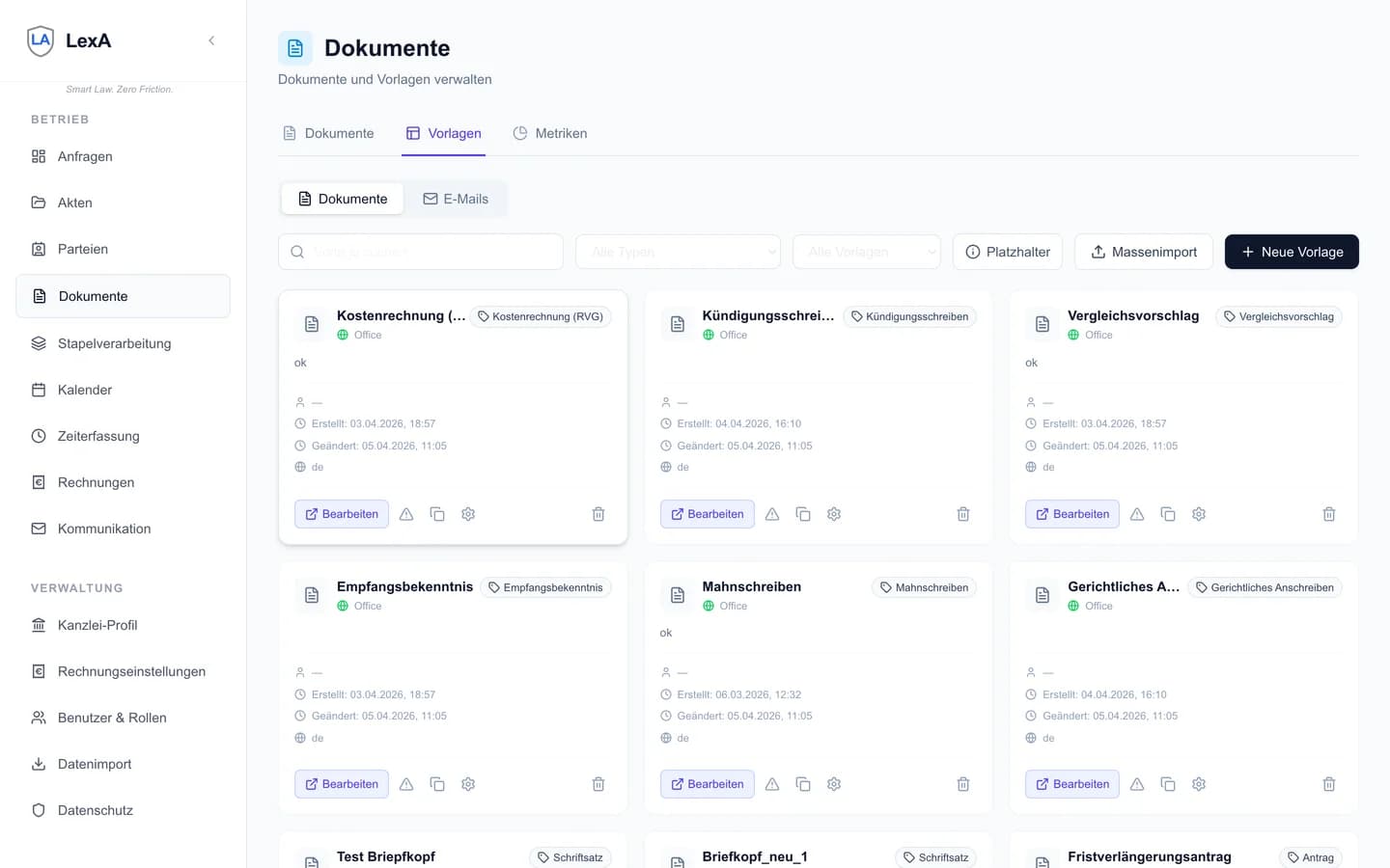 Dokumentenverwaltung