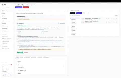 Lead mit KI-Triage, KI-Bewertung und Kollisionsprüfung